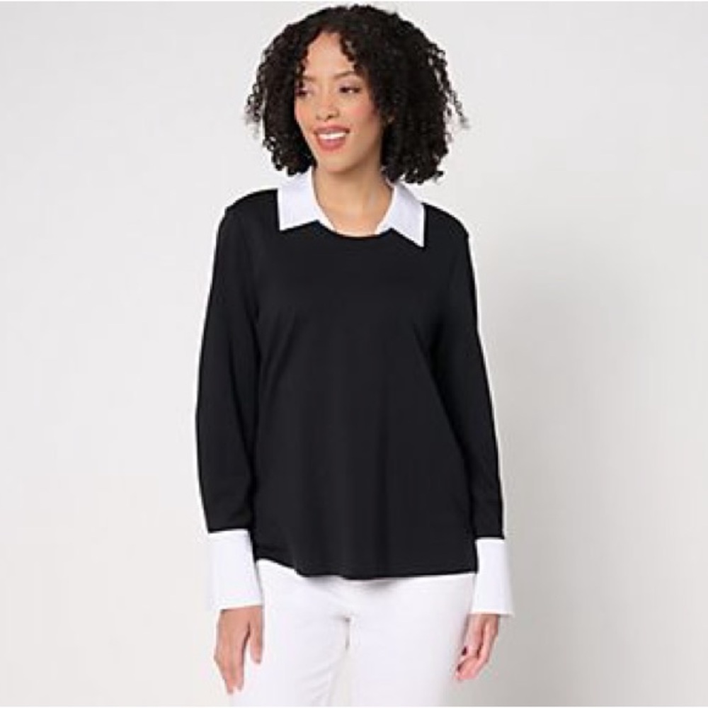 Isaac Mizrahi Sublime Stretch Top 3X